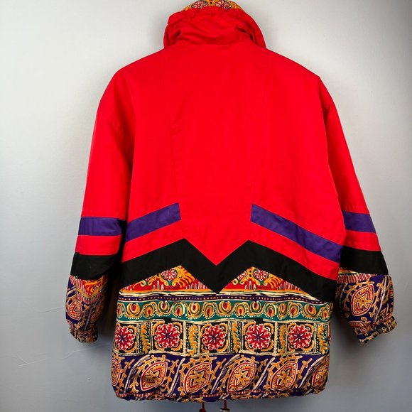 Vintage Y2K 80s/90s Fera Skiwear Red Pullover Jacket Size 12 - Picture 9 of 9